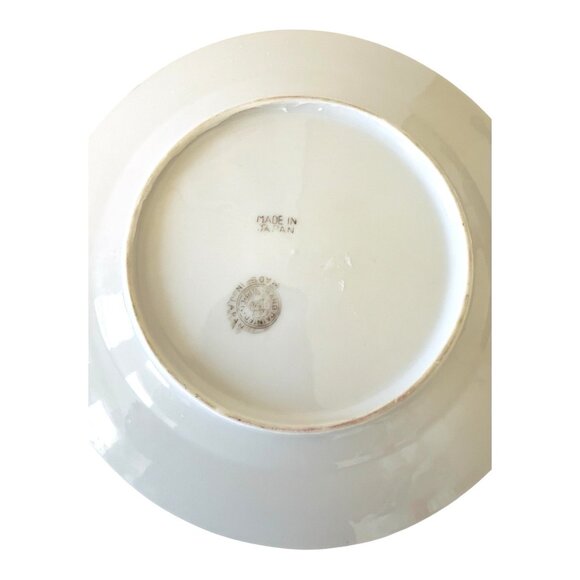 Set of 2 Nippon Plates Heron Mountain Lavender Lusterware Japan Hand Painted - Picture 7 of 14